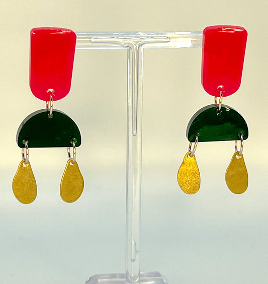 Rain Drop Dangle Earrings