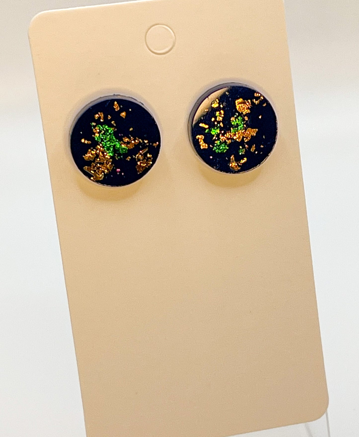 Medium Circle Stud Earrings