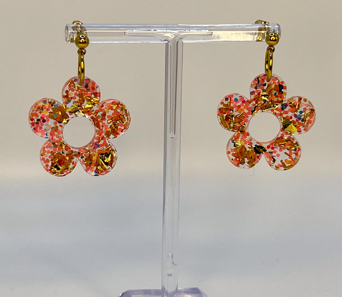 Daisy Flower Dangle Earrings