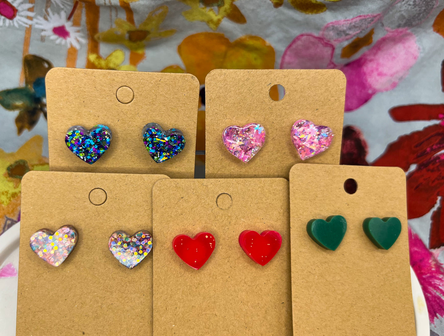 Heart Stud Earrings