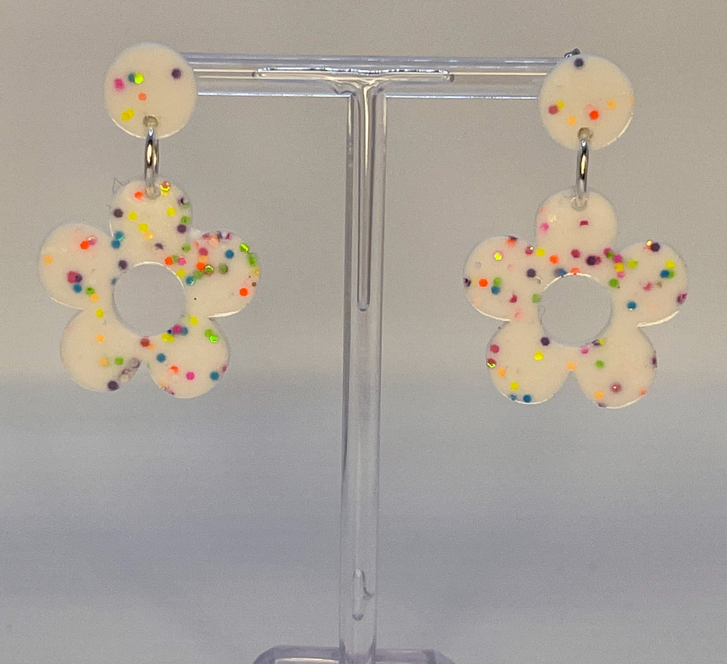 Daisy Flower Dangle Earrings