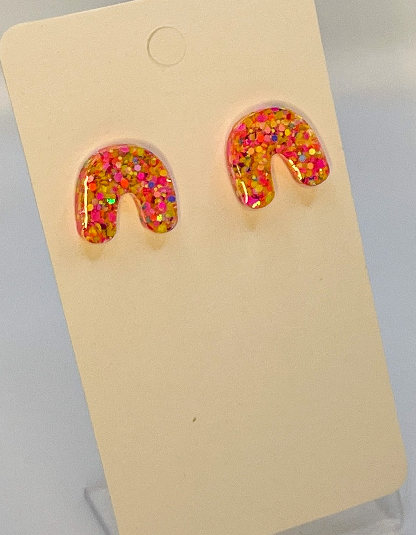 Rainbow Stud Earrings