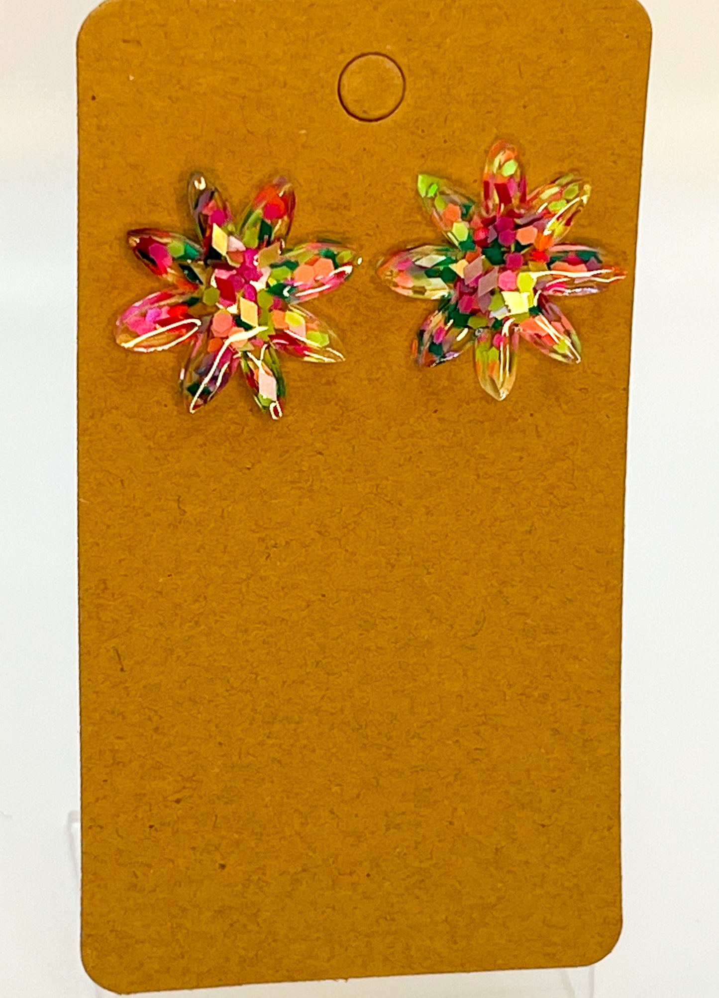 Cactus Flower Stud Earrings