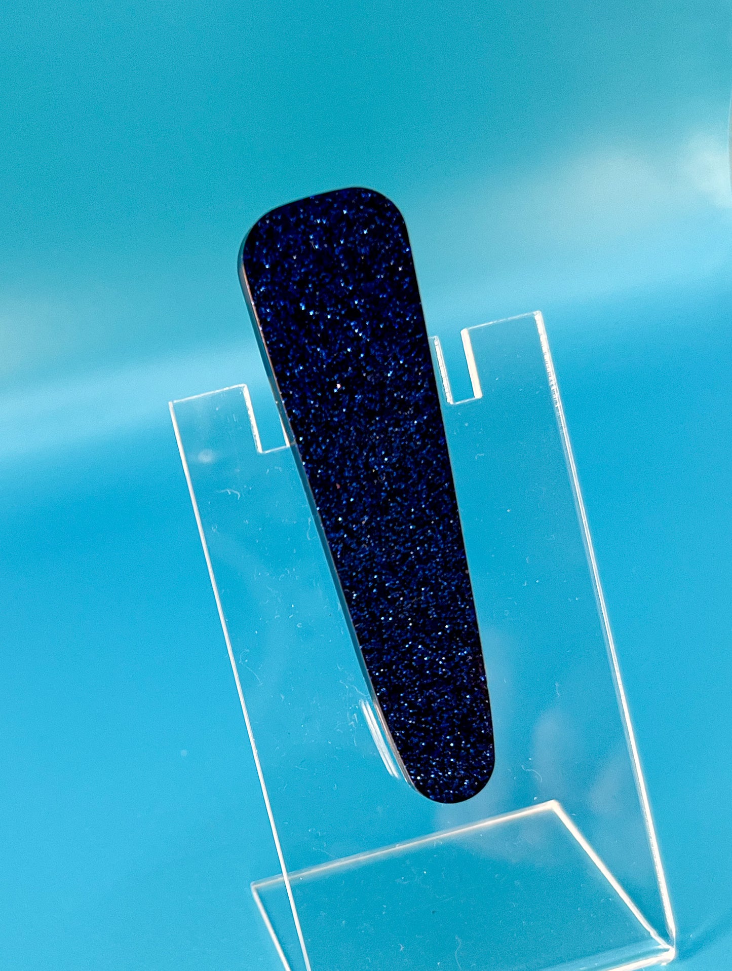 Dark Blue Glitter Surfboard Hair Clip