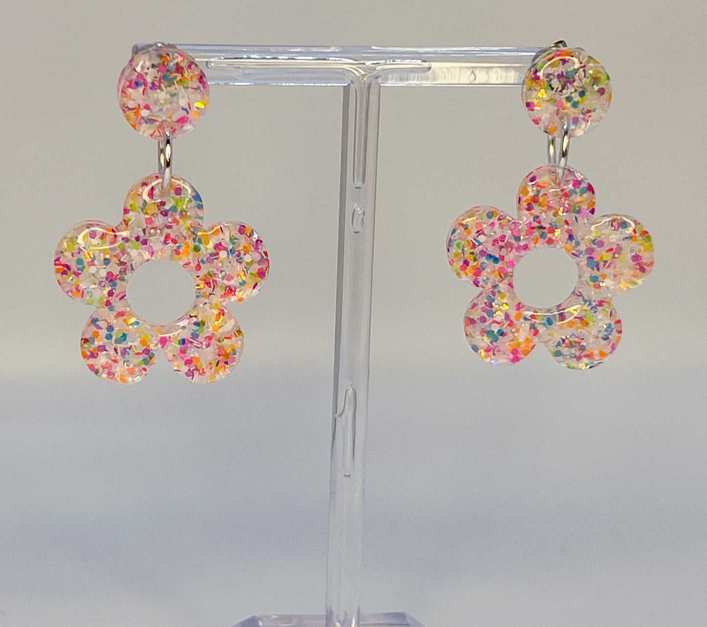 Daisy Flower Dangle Earrings