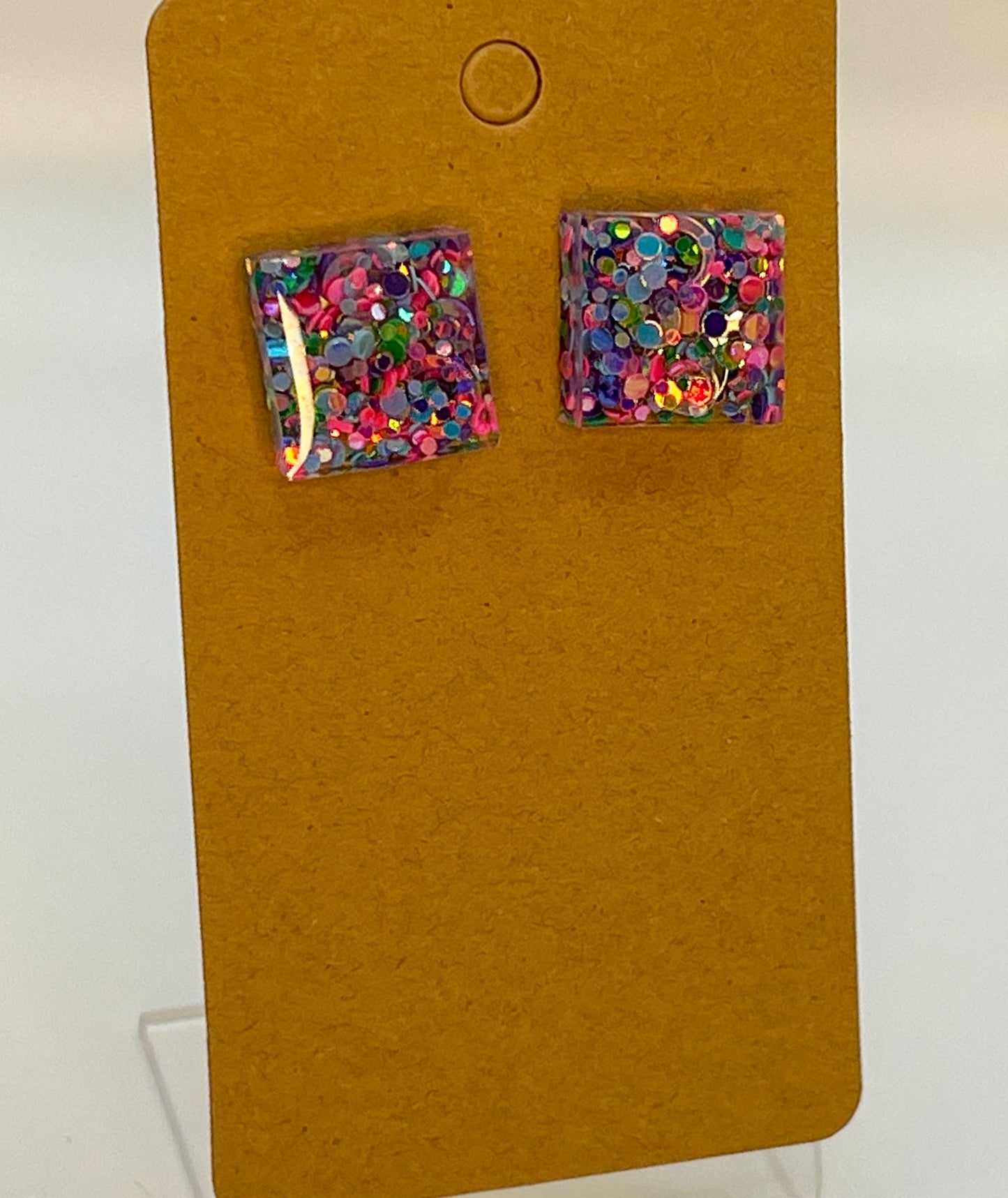 Square Stud Earrings