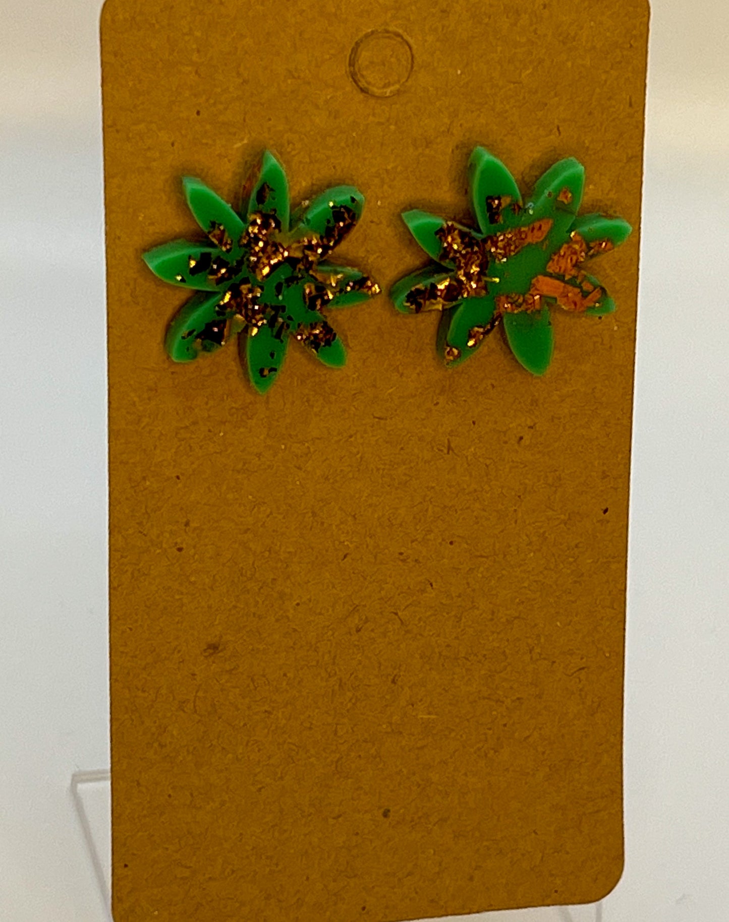 Cactus Flower Stud Earrings