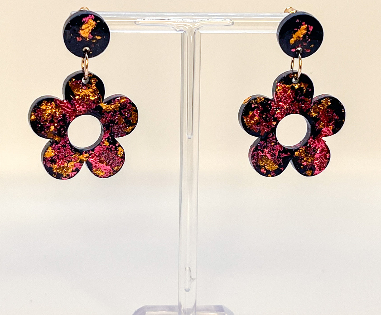 Daisy Flower Dangle Earrings