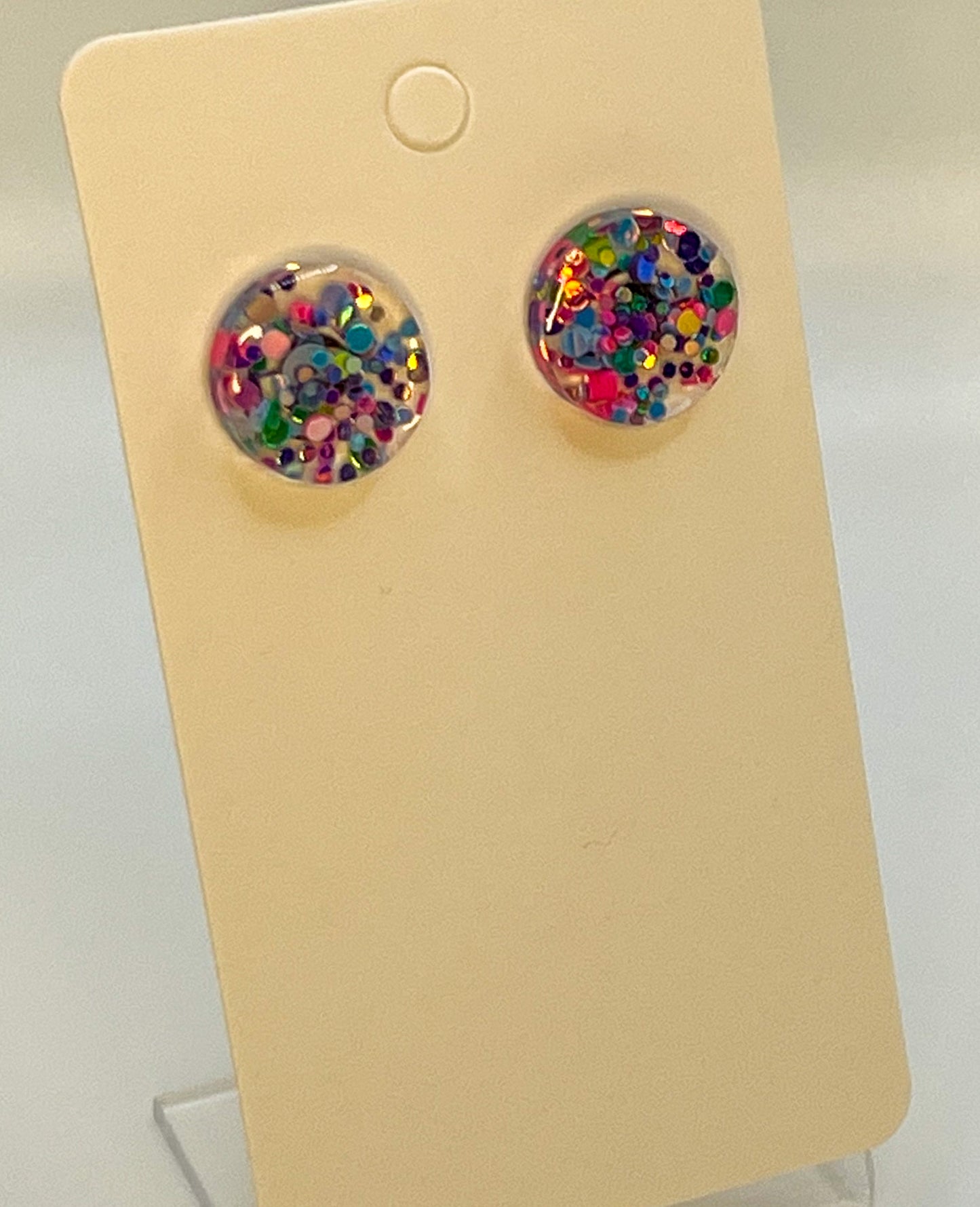 Small Circle Stud Earrings