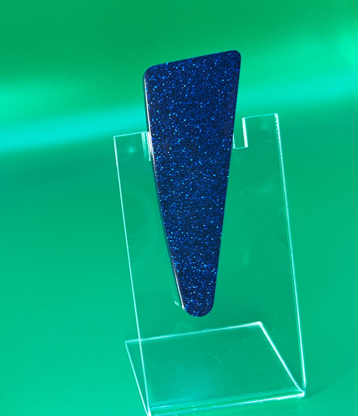 Royal Blue Holo Large Triangle Hair Clip