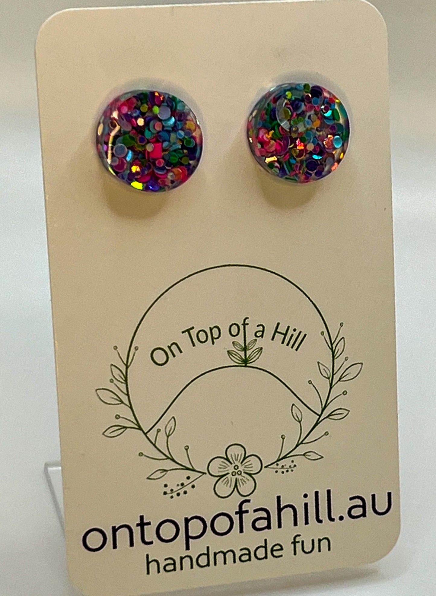 Small Circle Stud Earrings