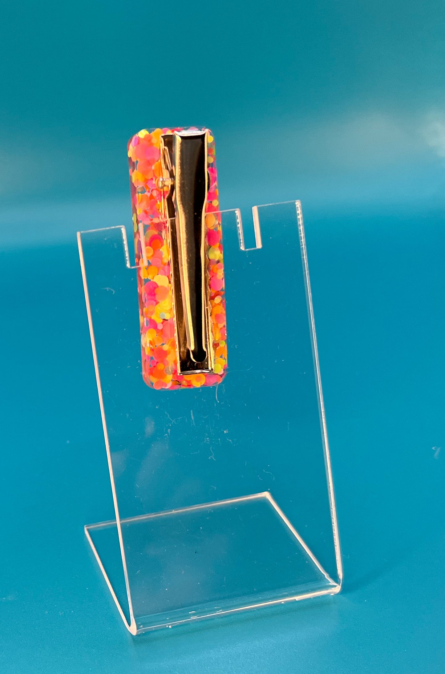 Neon Mix Mini Rectangle Hair Clip