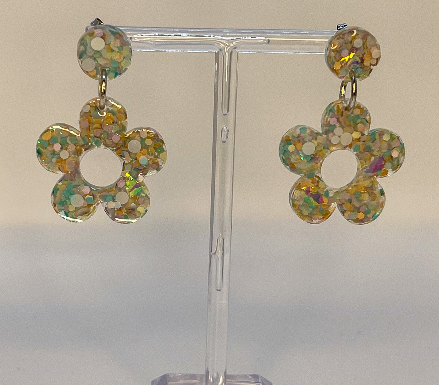 Daisy Flower Dangle Earrings