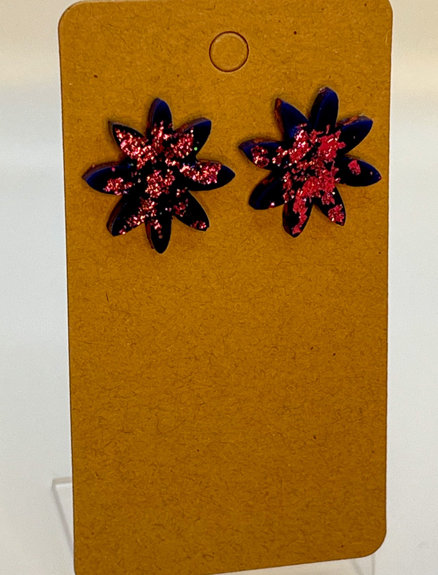 Cactus Flower Stud Earrings