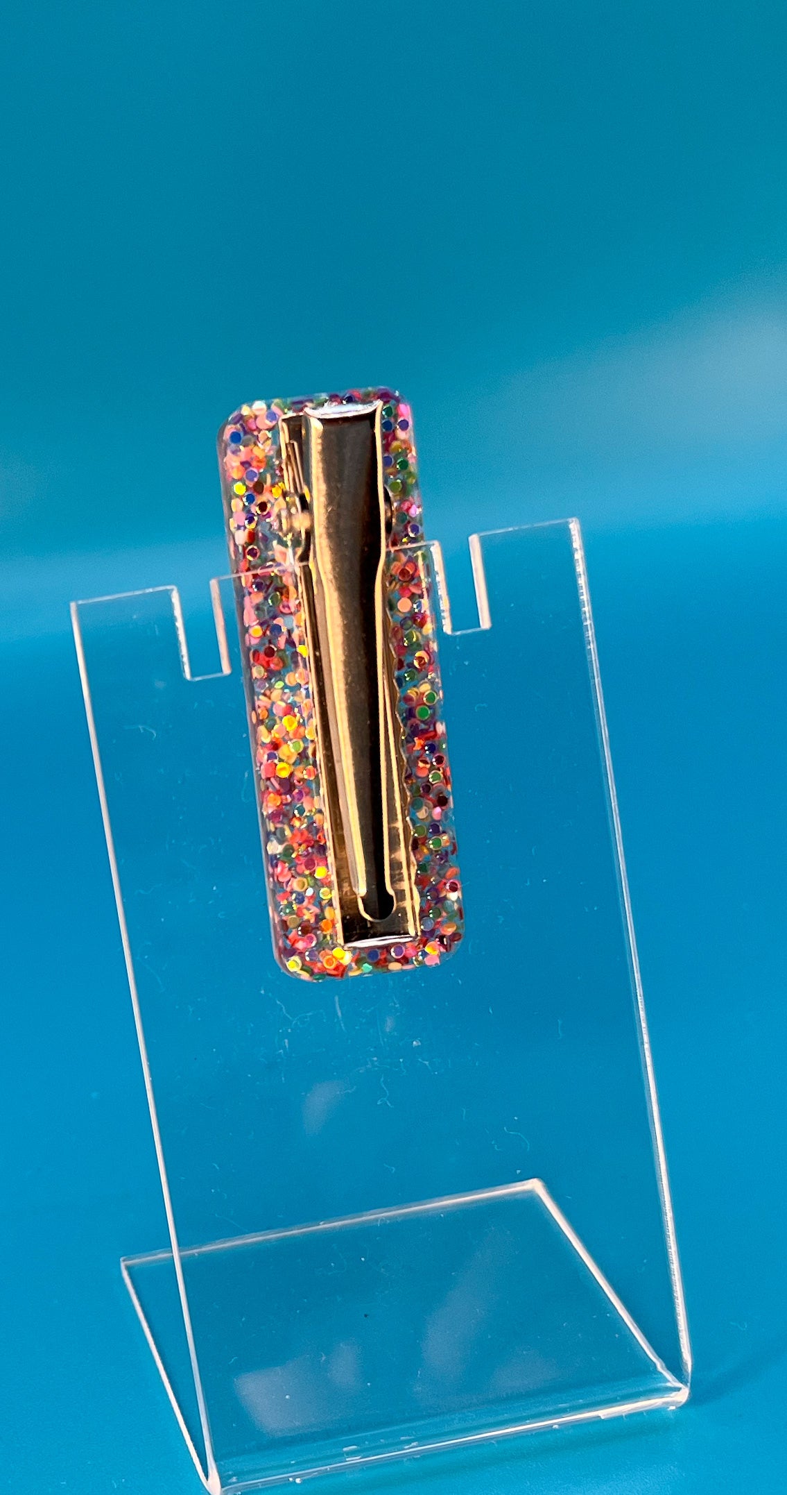 Confetti Mini Rectangle Hair Clip